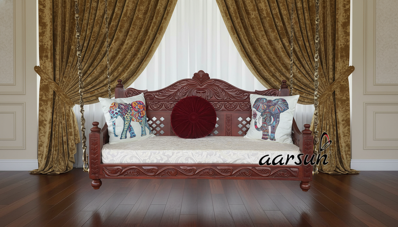 Luxury Custom Size Wooden Swing